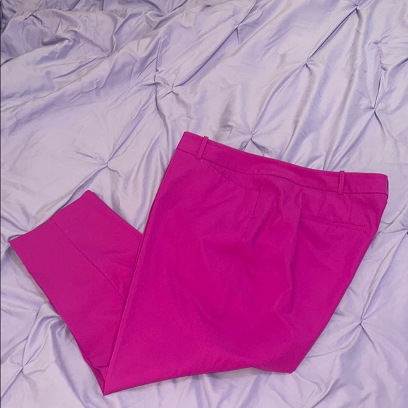 Vibrant Purple/Fucshia Slim Fit Ankle Length Pants - Picture 3 of 7